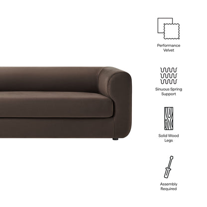 Leif Performance Velvet Upholstered Sofa