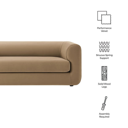 Leif Performance Velvet Upholstered Sofa