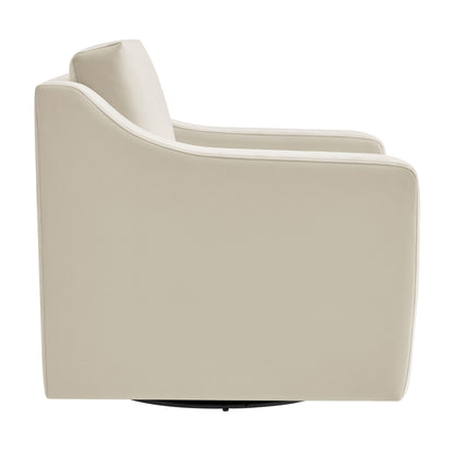 Liora Velvet Swivel Armchair For the Modern Home