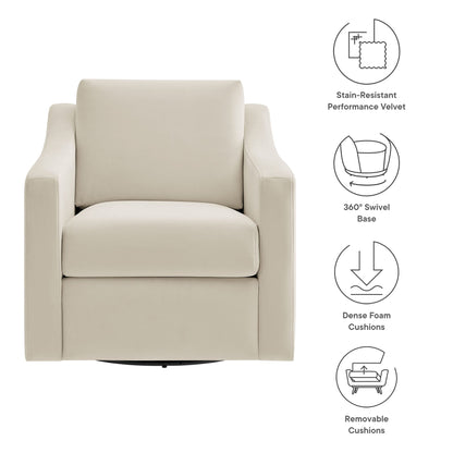 Liora Velvet Swivel Armchair For the Modern Home