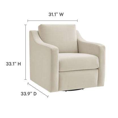 Liora Velvet Swivel Armchair For the Modern Home