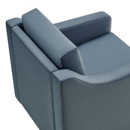 Liora Velvet Swivel Armchair For the Modern Home