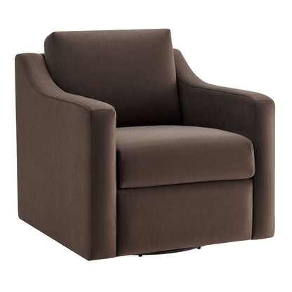Liora Velvet Swivel Armchair For the Modern Home