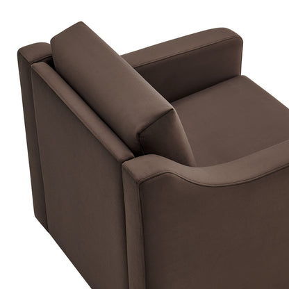 Liora Velvet Swivel Armchair For the Modern Home