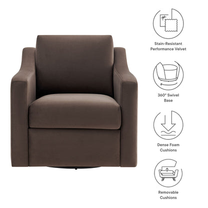 Liora Velvet Swivel Armchair For the Modern Home