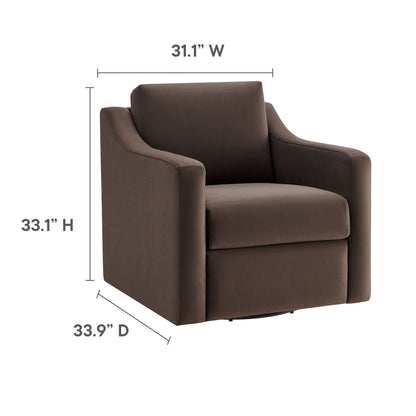 Liora Velvet Swivel Armchair For the Modern Home