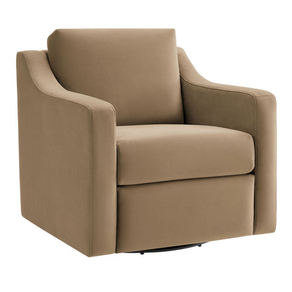 Liora Velvet Swivel Armchair For the Modern Home