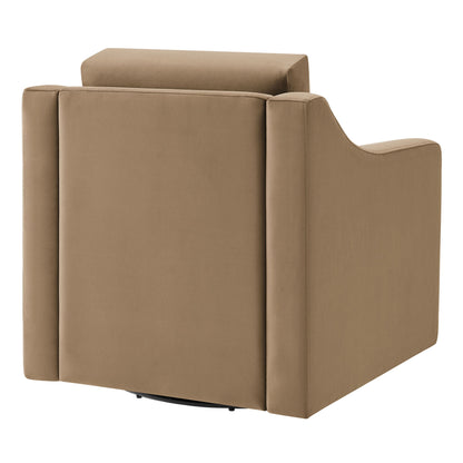 Liora Velvet Swivel Armchair For the Modern Home