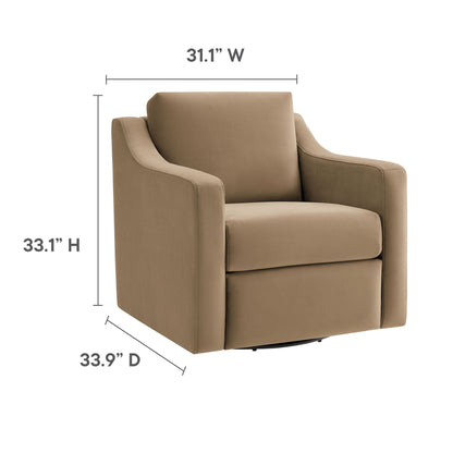 Liora Velvet Swivel Armchair For the Modern Home