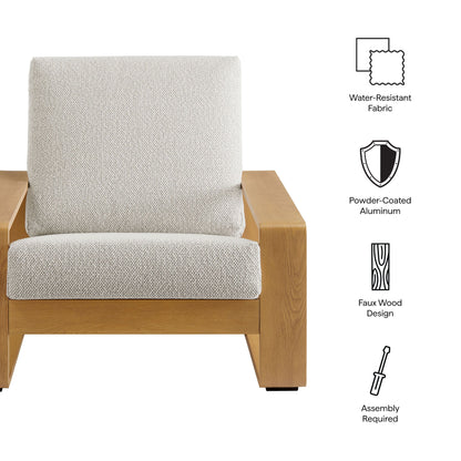 Lirienne and Outdoor Aluminum Armchair By Modway
