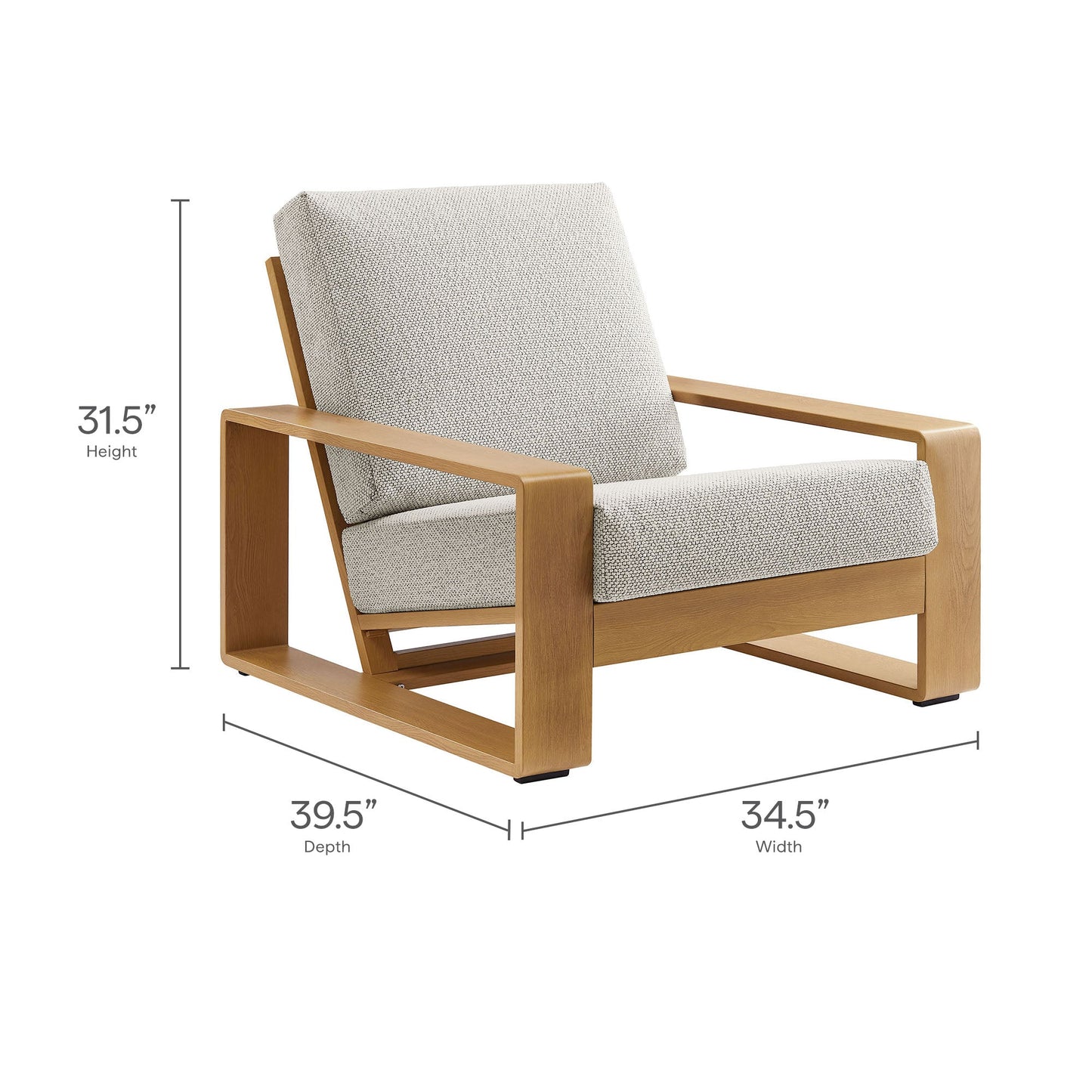 Modway Lirienne 4-Piece Outdoor Patio Set