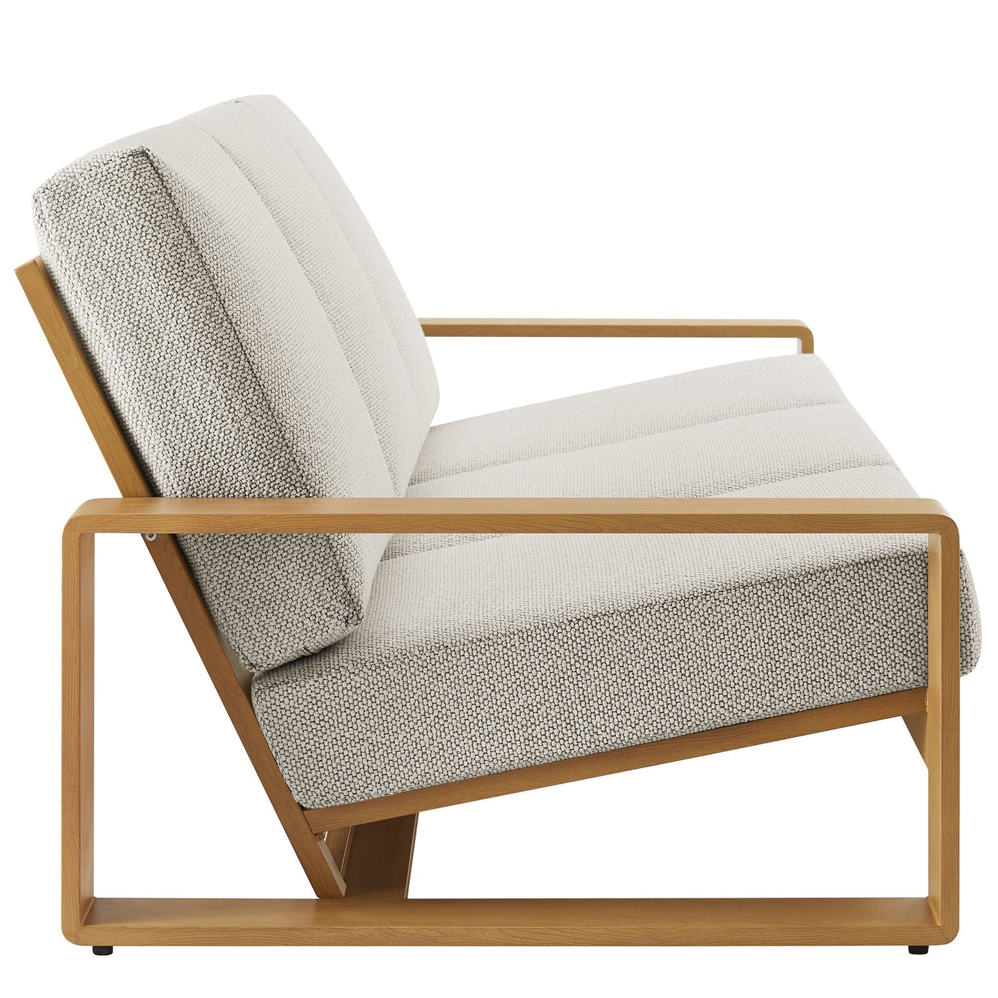 Modway Outdoor Sofa with Aluminum and Faux Wood
