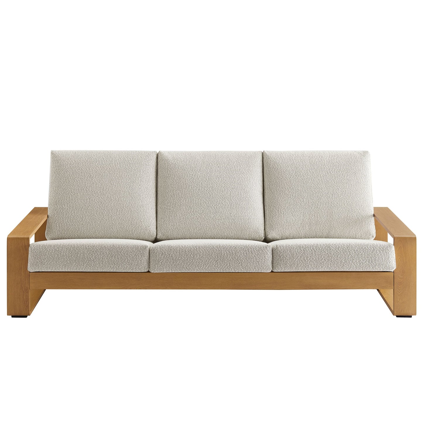 Modway Outdoor Sofa with Aluminum and Faux Wood