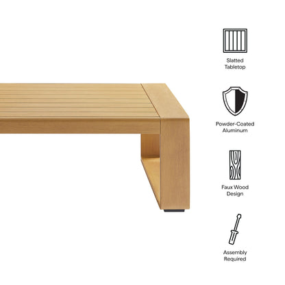 Premium Outdoor Aluminum Coffee Table by Modway