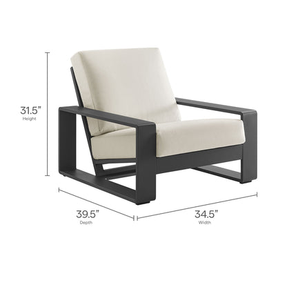 Lirienne Outdoor Patio and Faux Wood Seating Set