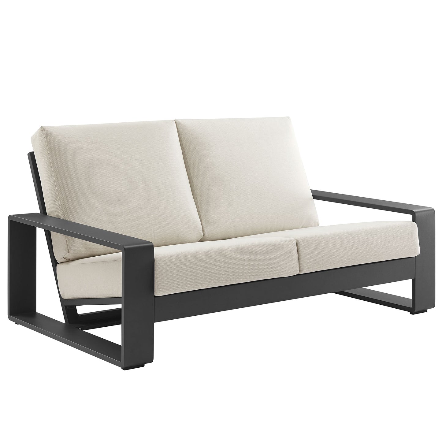 Lirienne and Modway Outdoor Aluminum Loveseat