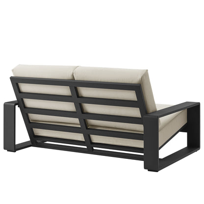 Lirienne and Modway Outdoor Aluminum Loveseat