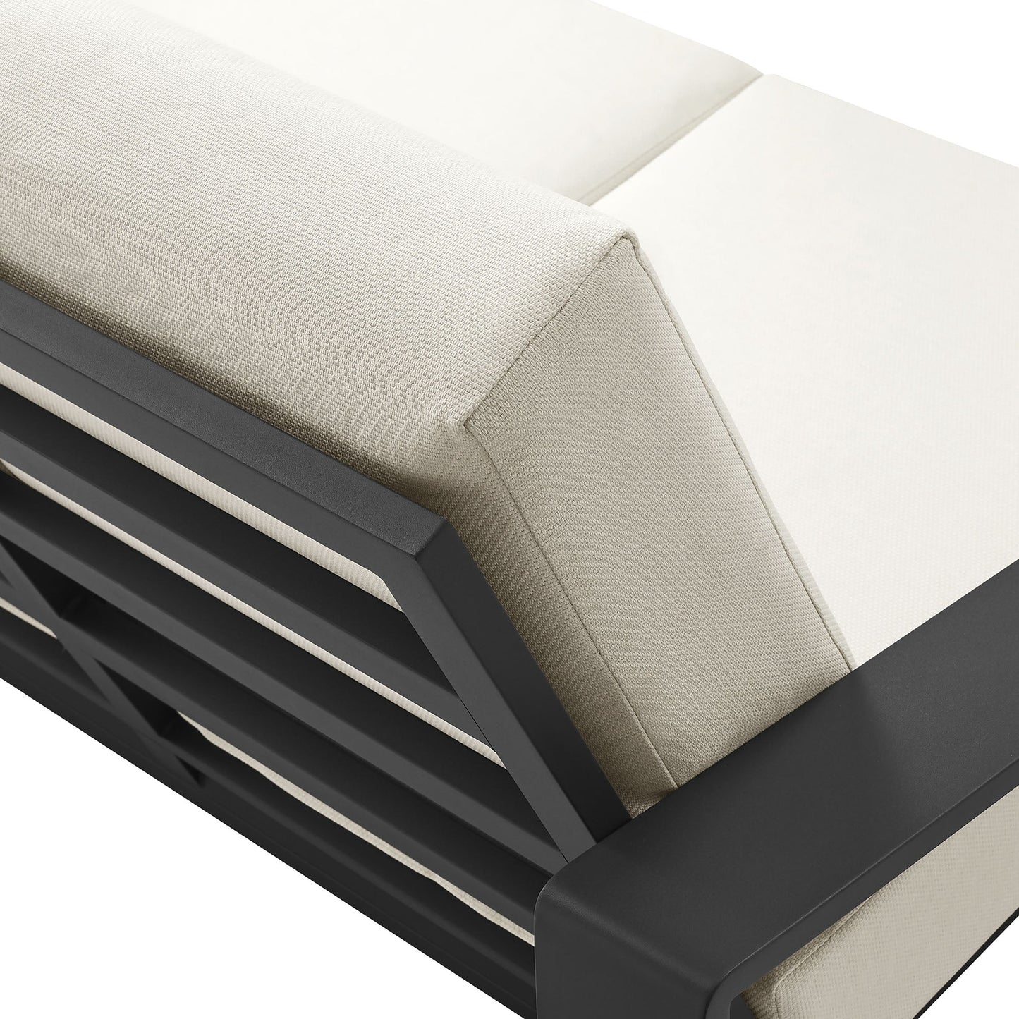 Lirienne and Modway Outdoor Aluminum Loveseat
