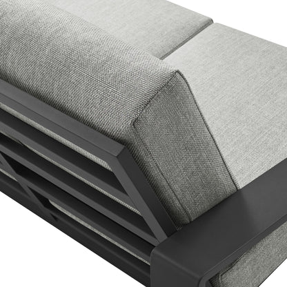 Lirienne and Modway Outdoor Aluminum Loveseat