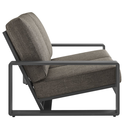 Lirienne and Modway Outdoor Aluminum Loveseat