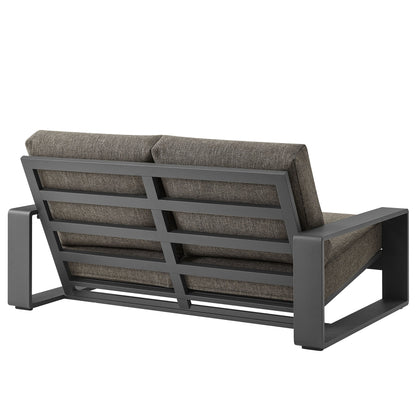 Lirienne and Modway Outdoor Aluminum Loveseat