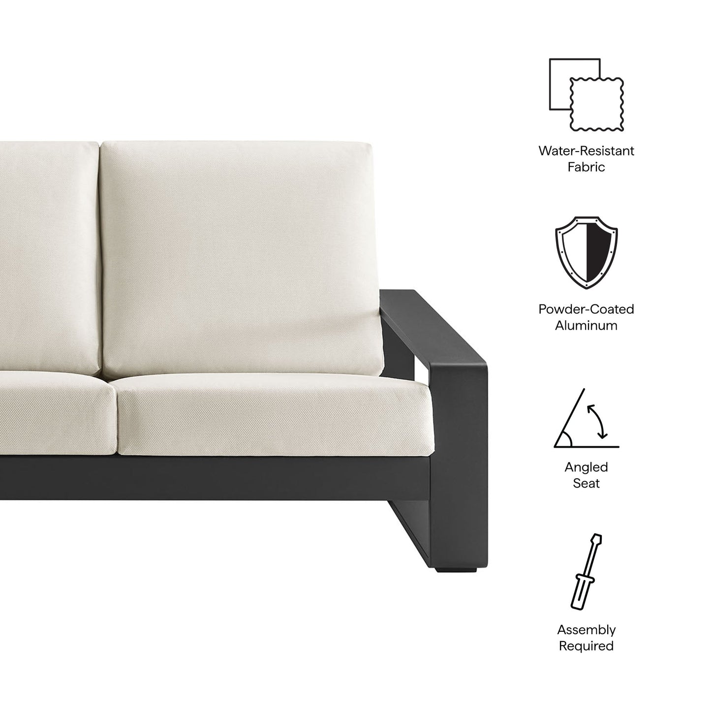 Modern Lirienne Outdoor Patio Sofa by Modway