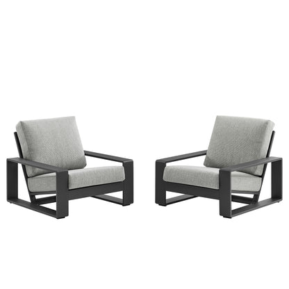 Lirienne Outdoor Patio and Faux Wood Seating Set