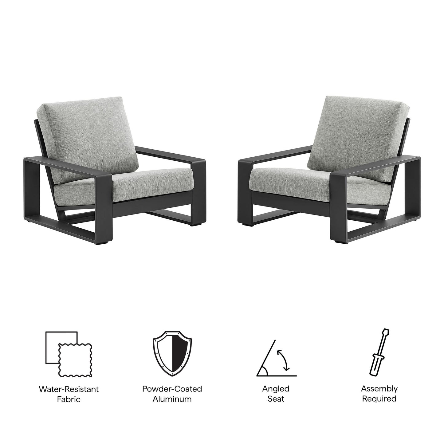 Lirienne Outdoor Patio and Faux Wood Seating Set
