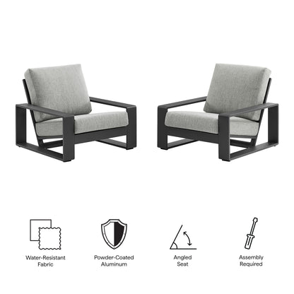 Lirienne Outdoor Patio and Faux Wood Seating Set