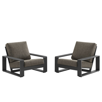 Lirienne Outdoor Patio and Faux Wood Seating Set