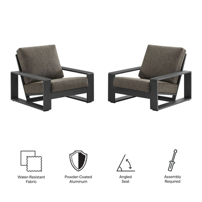 Lirienne Outdoor Patio and Faux Wood Seating Set