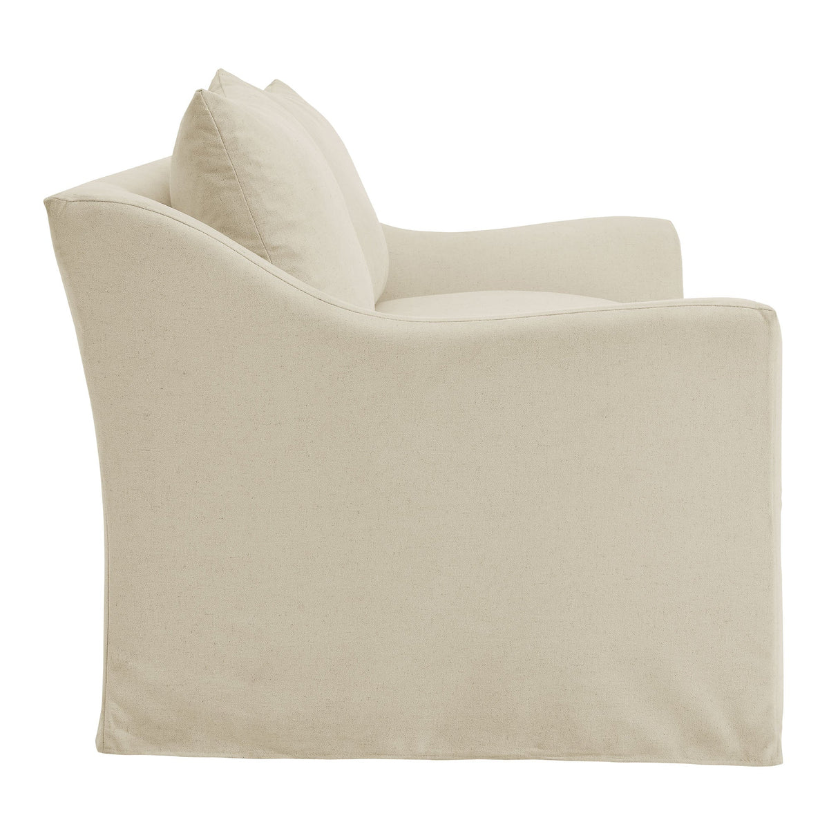 Somerset 70" Linen Blend Slipcovered Loveseat beige linen slipcover by HouseOfZazla on Tampa Home & Garden Store