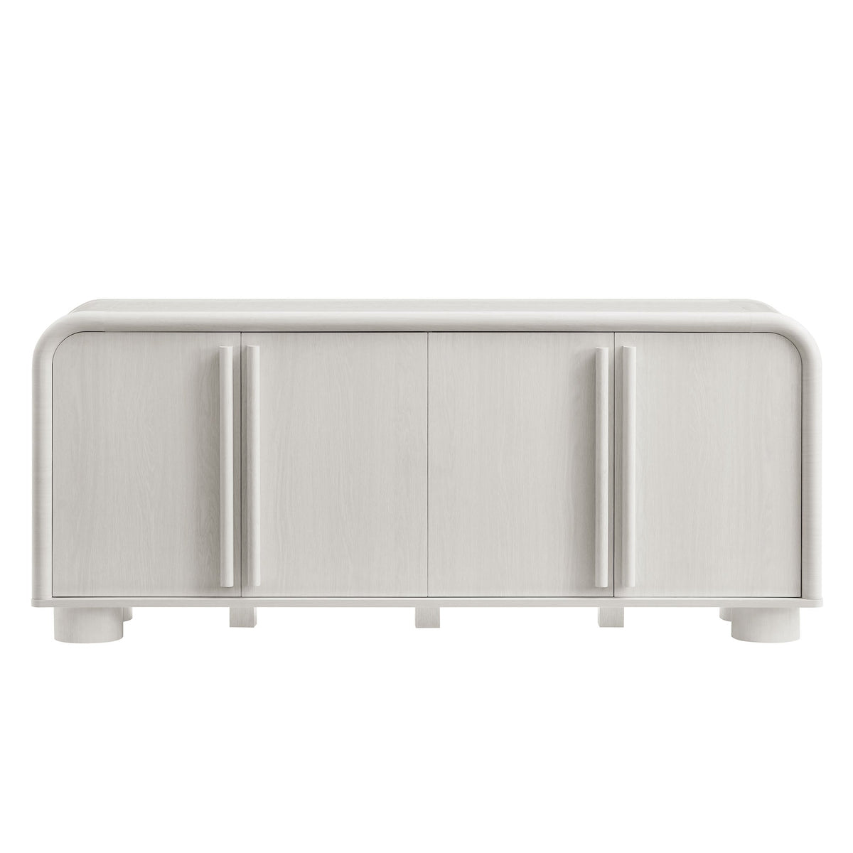 Bellamy curved 4-Door sideboard cabinet in light gray wood finish by Modway on Tampa Home & Garden Store