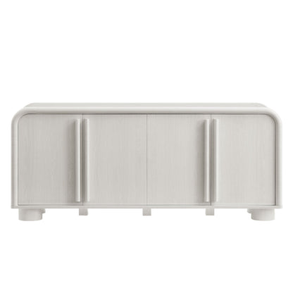 Bellamy curved 4-Door sideboard cabinet in light gray wood finish by Modway on Tampa Home & Garden Store