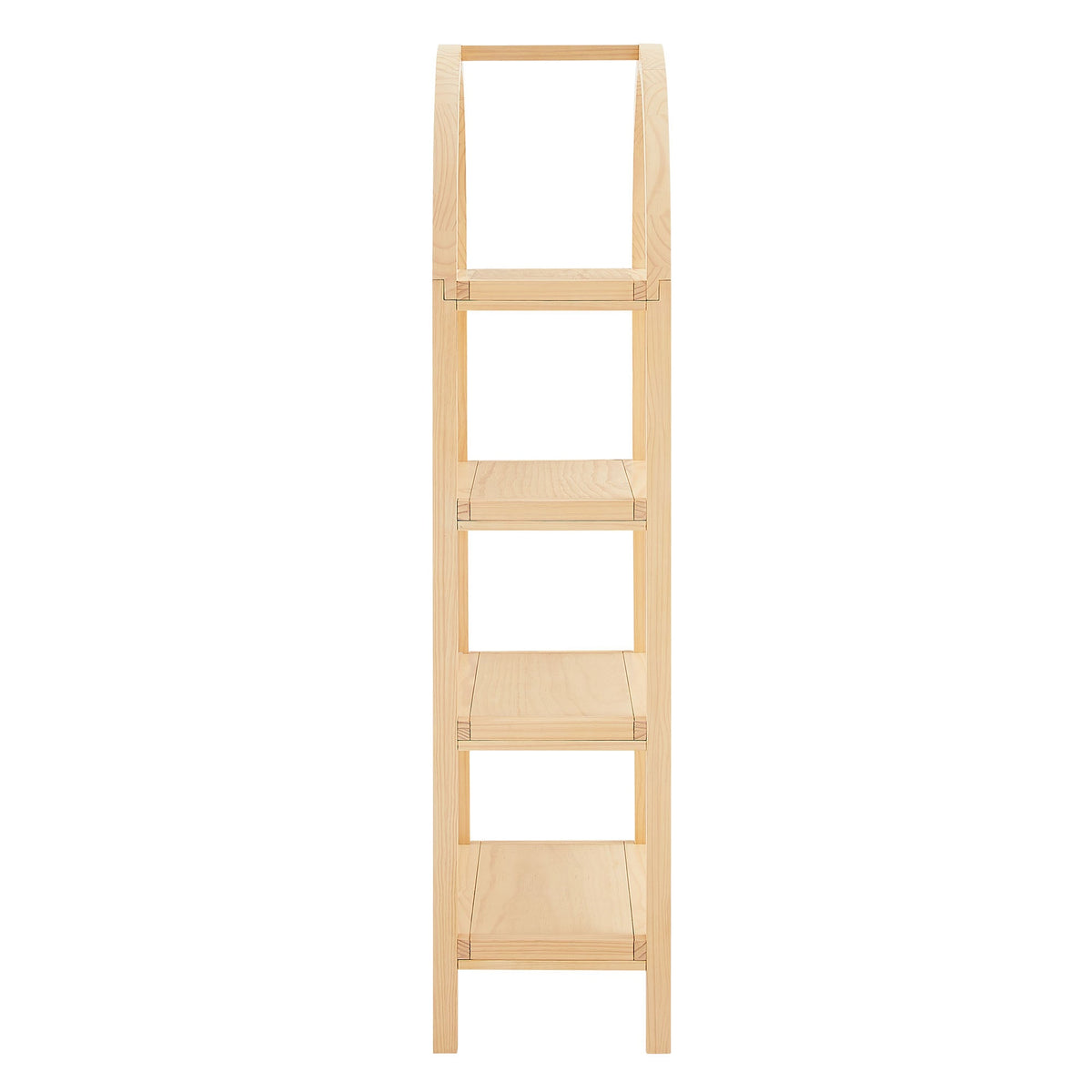 Vexley 60 Inch Arched Bookshelf by Modway, natural wood finish, living room storage on Tampa Home & Garden Store