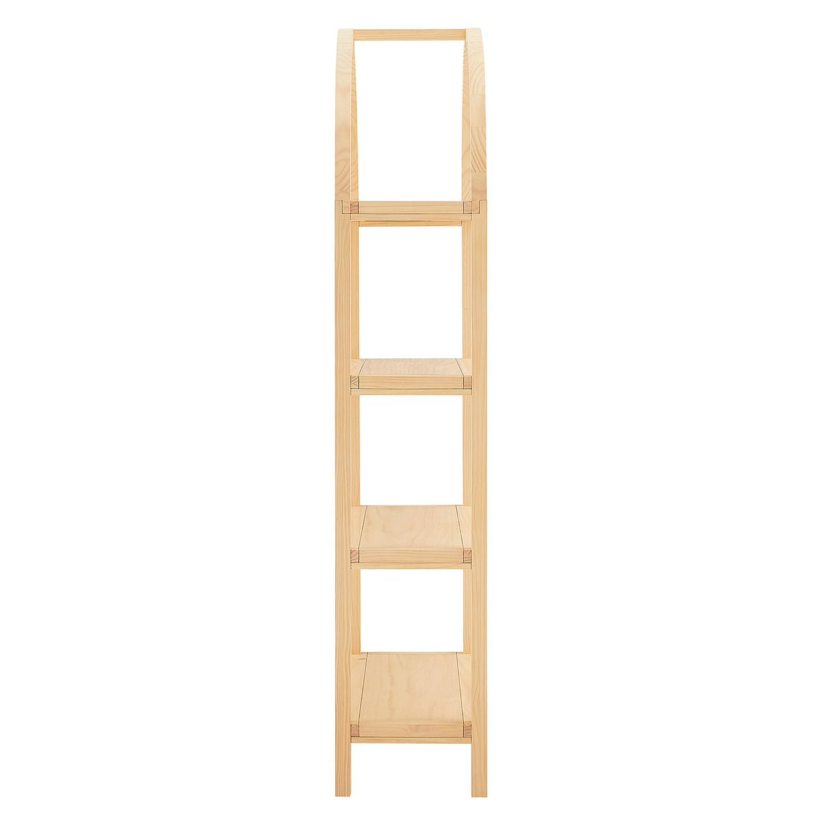 Vexley 72 Inch Large Arched Bookshelf Modway natural wood finish tall living room storage on Tampa Home & Garden Store