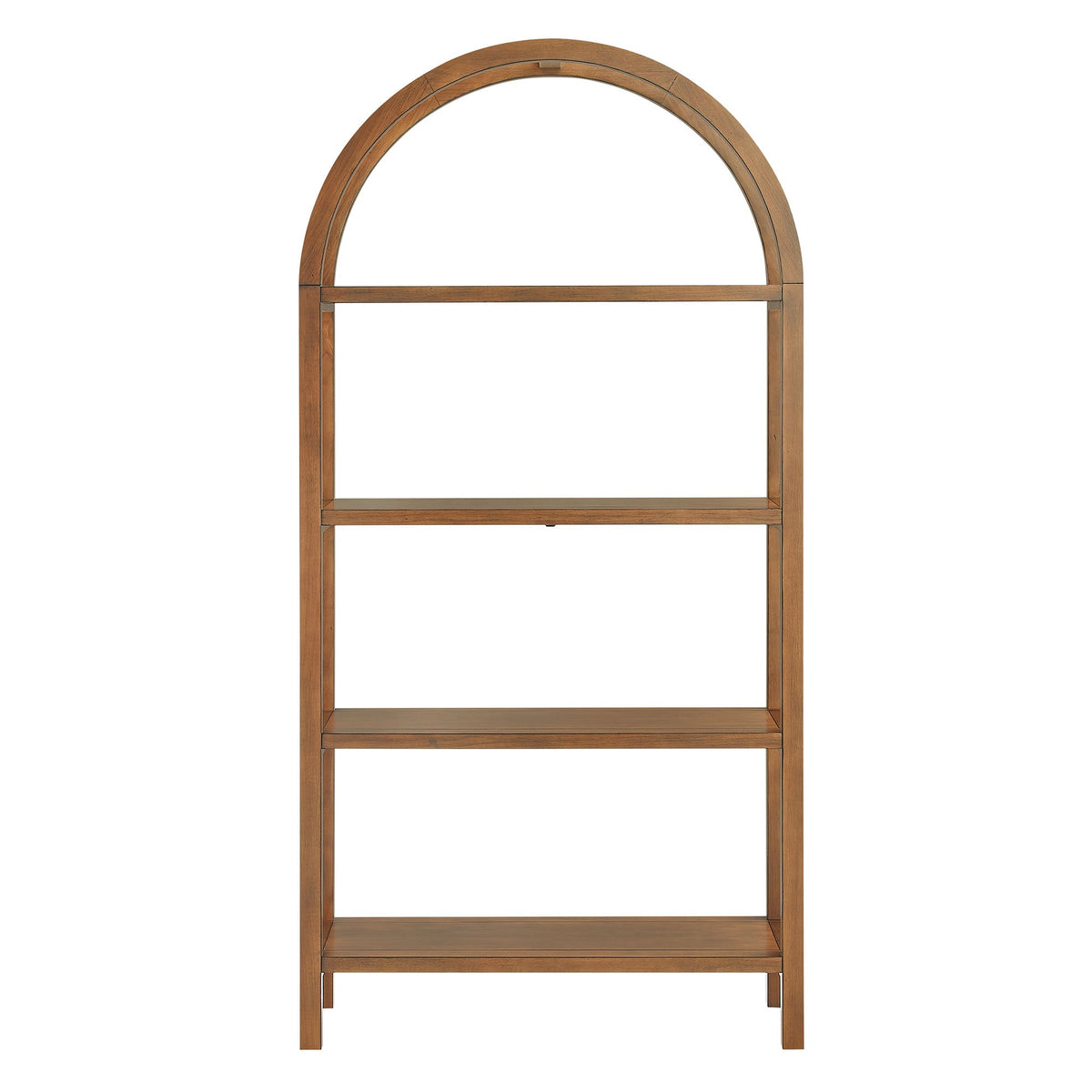 Vexley 72 Inch Large Arched Bookshelf by Modway, wooden arched frame in warm brown finish on Tampa Home & Garden Store