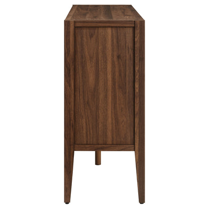 Nell 72in sideboard cabinet in dark wood finish with paneled doors by HouseOfZazla on Tampa Home & Garden Store