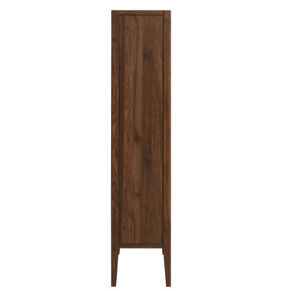 Nell Modern Glass Door and Storage Cabinet