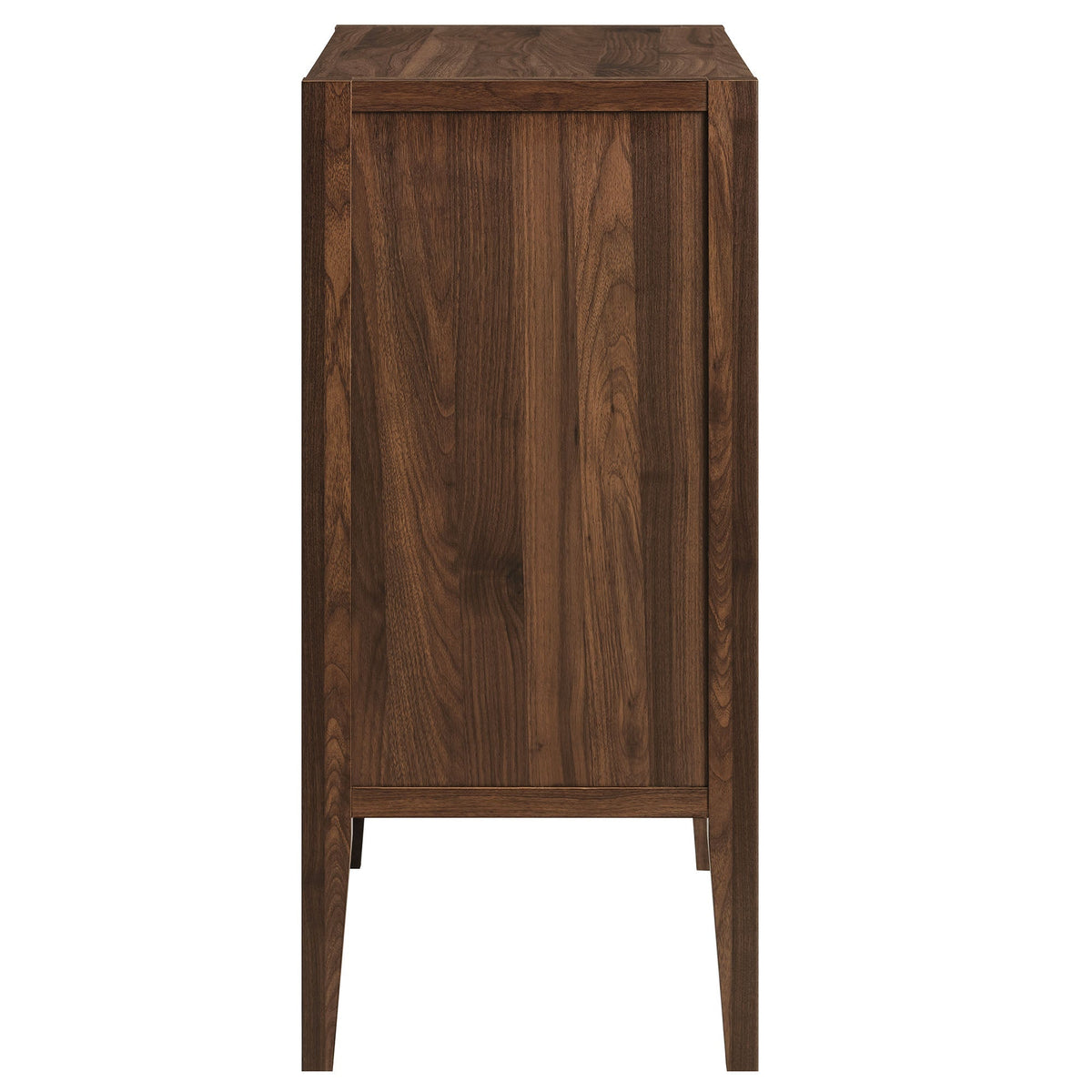 Nell 36in dark walnut accent cabinet by Modway with clean panel front and tapered legs on Tampa Home & Garden Store