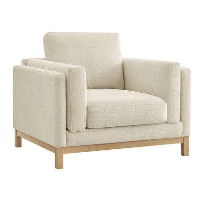 Modern Roscoe Chenille and Accent Armchair