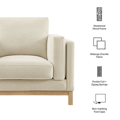 Modern Roscoe Chenille and Accent Armchair
