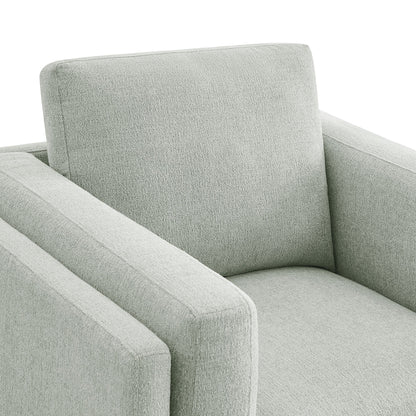 Modern Roscoe Chenille and Accent Armchair