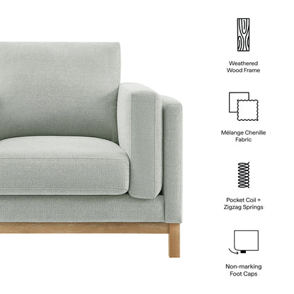 Modern Roscoe Chenille and Accent Armchair