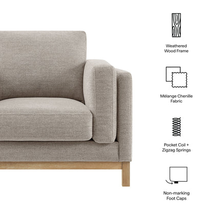 Modern Roscoe Chenille and Accent Armchair