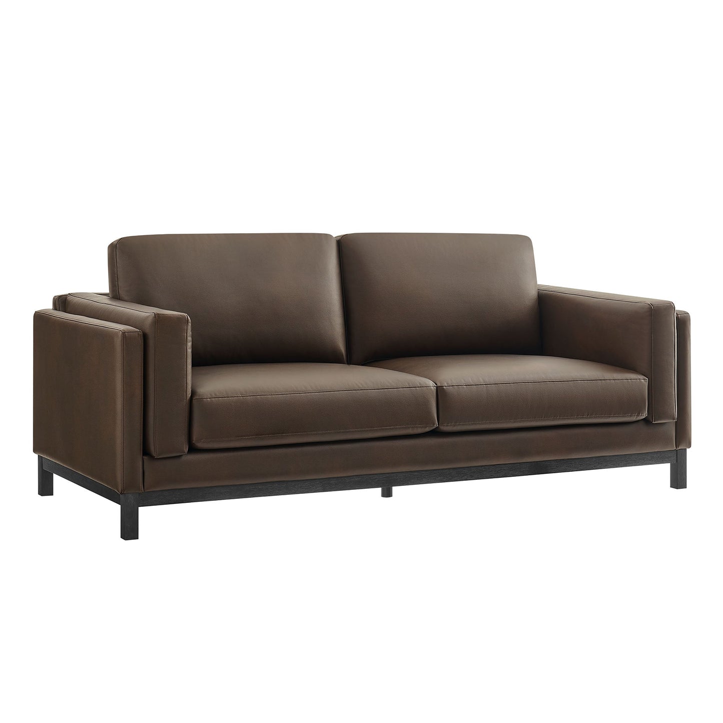 Roscoe 81 Inch Vegan Leather Sofa for the Living