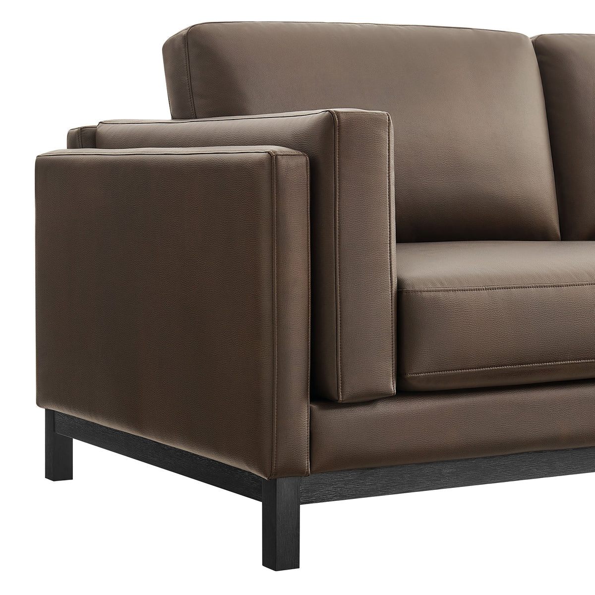 Roscoe 81 Inch Vegan Leather Sofa for the Living