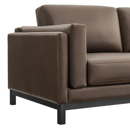 Roscoe 81 Inch Vegan Leather Sofa for the Living
