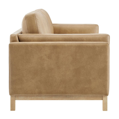 Roscoe 81 Inch Vegan Leather Sofa for the Living