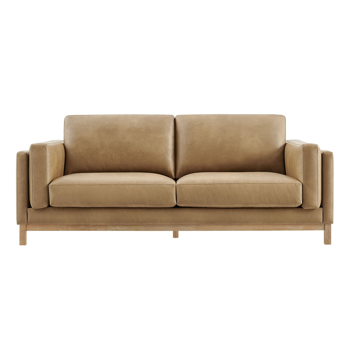 Roscoe 81 Inch Vegan Leather Sofa for the Living